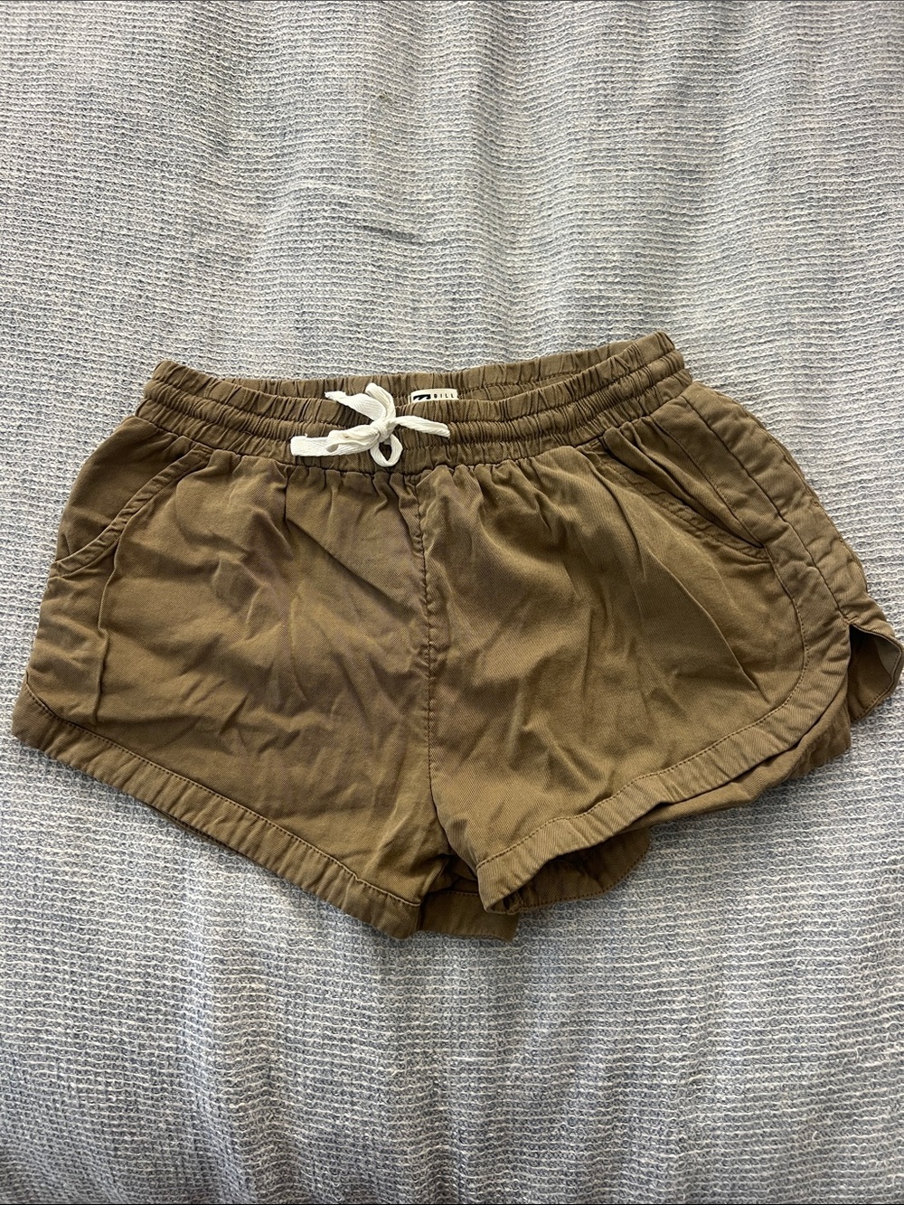 Billabong Casual Olive Green Women's Drawstring Shorts
